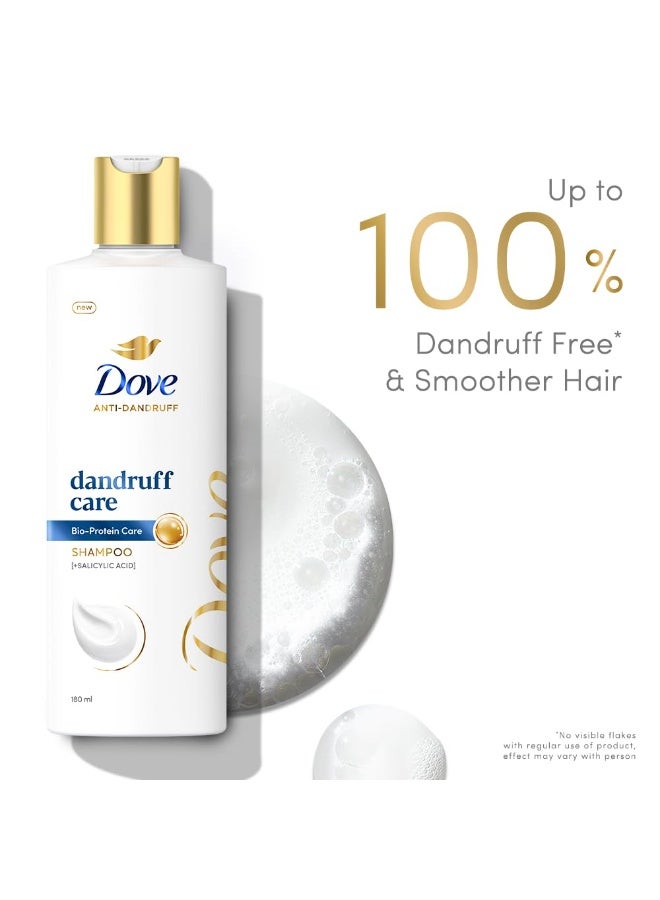 Dove Dandruff Care Shampoo for Dry, Itchy & Flaky Scalp - 180ml | Enriched with Bio-Protein Care and Salicylic Acid for Ultimate Dandruff Protection | For Men & Women - Image 1